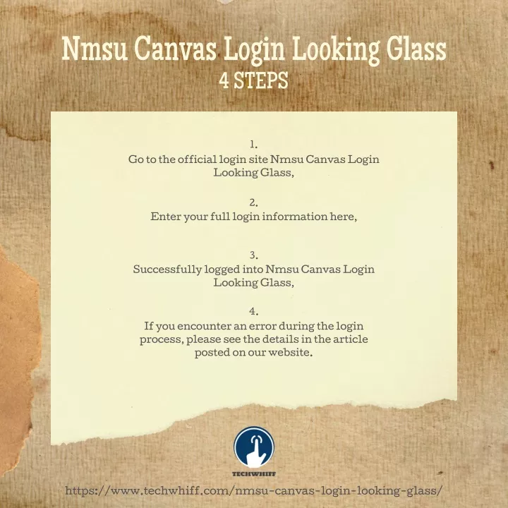 nmsu canvas login looking glass 4 steps