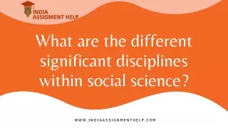 what are the different significant disciplines