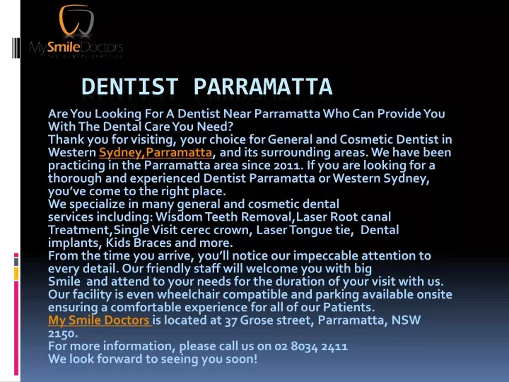 dentist parramatta