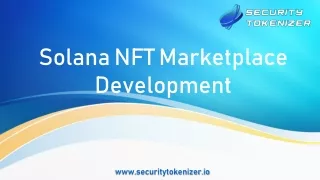 solana nft marketplace development