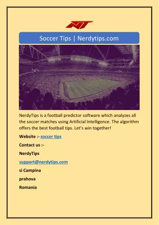 soccer tips nerdytips com