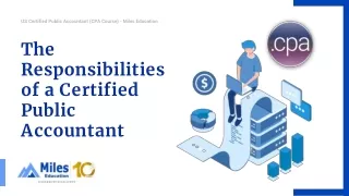 the responsibilities of a certified public accountant