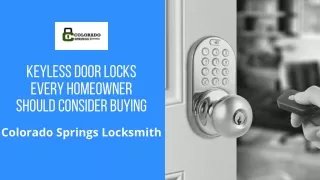 Keyless Door Locks Every Homeowner Should Consider Buying