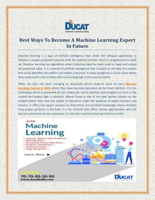 best ways to become a machine learning expert