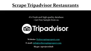 scrape tripadvisor restaurants