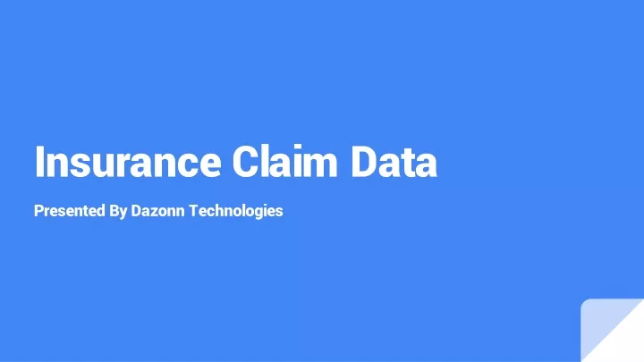 insurance claim data