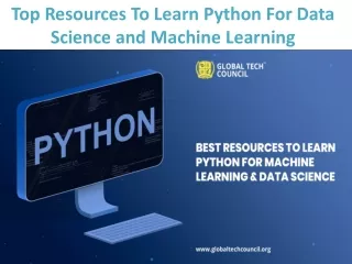 Top Resources To Learn Python For Data Science and Machine Learning