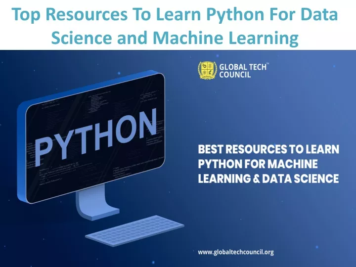 top resources to learn python for data science and machine learning
