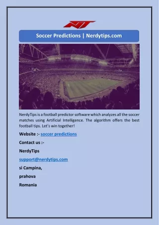 Soccer Predictions | Nerdytips.com