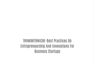 THINKWITHNICHE-Best Practices On Entrepreneurship And Innovations For Business Startups