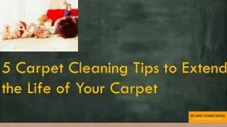 5 Carpet Cleaning Tips to Extend the Life of Your Carpet
