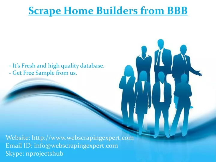 scrape home builders from bbb