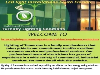 Solar Light For Commercial Services