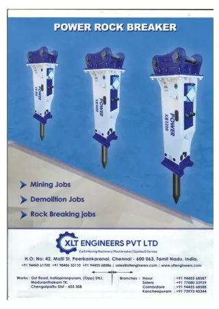 Power Rock Breaker and Rock Breaker Spare Available
