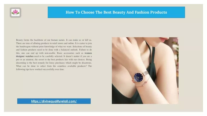 how to choose the best beauty and fashion products