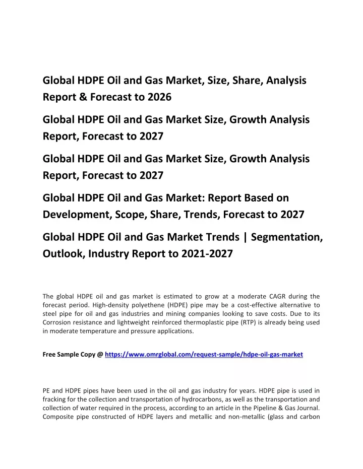 global hdpe oil and gas market size share