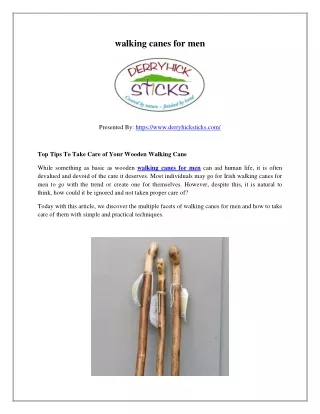 walking canes for men
