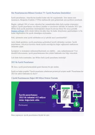 Her Pazarlamacının Bilmesi Gereken 75  İçerik Pazarlama İstatistikleri