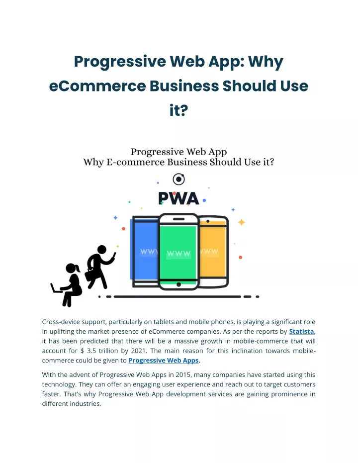 progressive web app why ecommerce business should