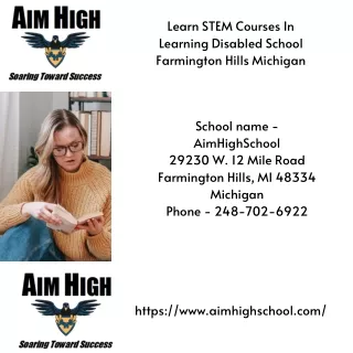 Learn STEM Courses In Learning Disabled School Farmington Hills Michigan