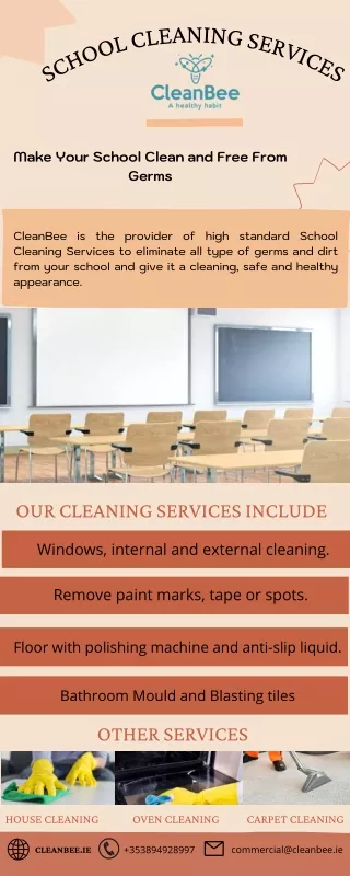Most Effective School Cleaning Services  CleanBee