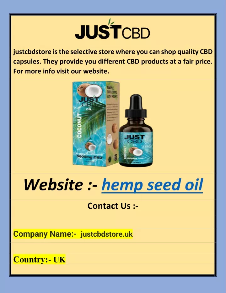 justcbdstore is the selective store where