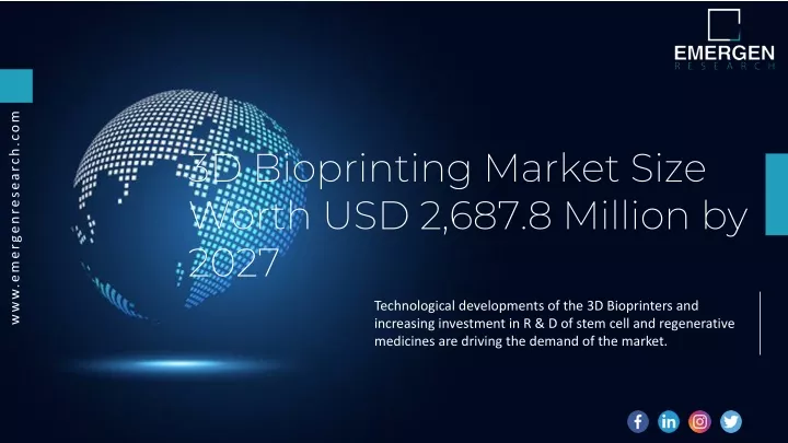 3d bioprinting market size worth