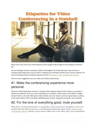 best business video conferencing software