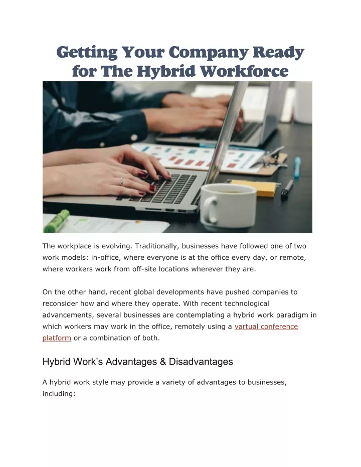 getting your company ready for the hybrid