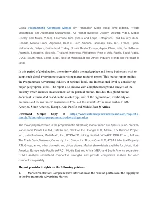 global programmatic advertising market