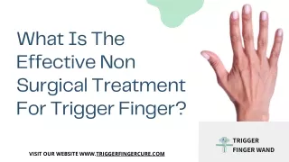 what is the effective non surgical treatment