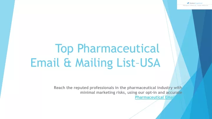 top pharmaceutical email mailing list usa