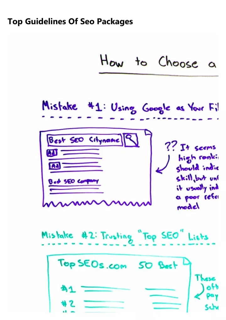 top guidelines of seo packages