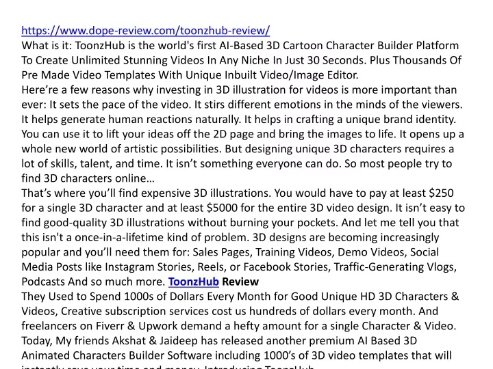 https www dope review com toonzhub review what