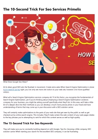 Some Known Details About Seo Agency