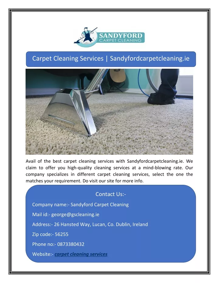 carpet cleaning services sandyfordcarpetcleaning