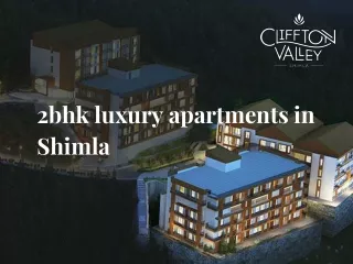 2bhk luxury apartments in Shimla