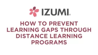 How To Prevent Learning Gaps Through Distance Learning Programs