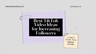 Best TikTok Video Ideas for Increasing Followers