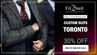 Custom Suits Toronto