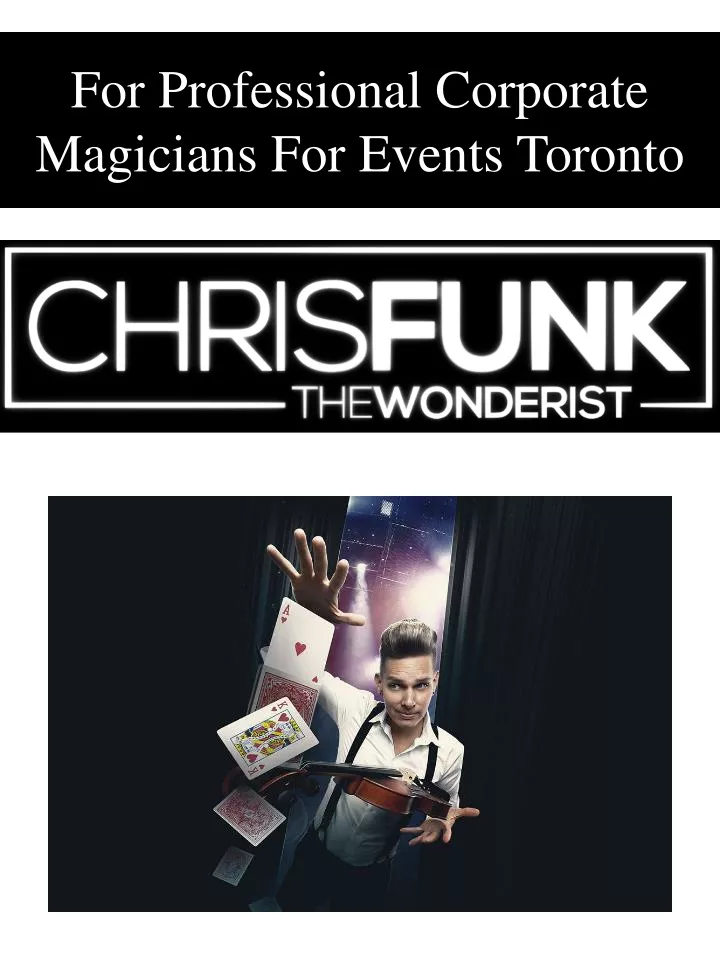 for professional corporate magicians for events toronto
