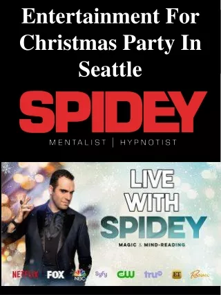 entertainment for christmas party in seattle