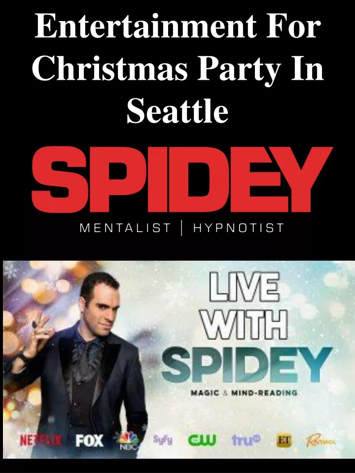 entertainment for christmas party in seattle