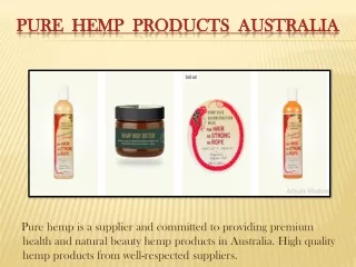 pure hemp products australia