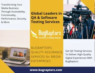 Media & Entertainment Testing Services –BugRaptors