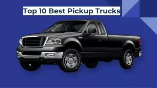 Top 10 best pickup trucks ppt