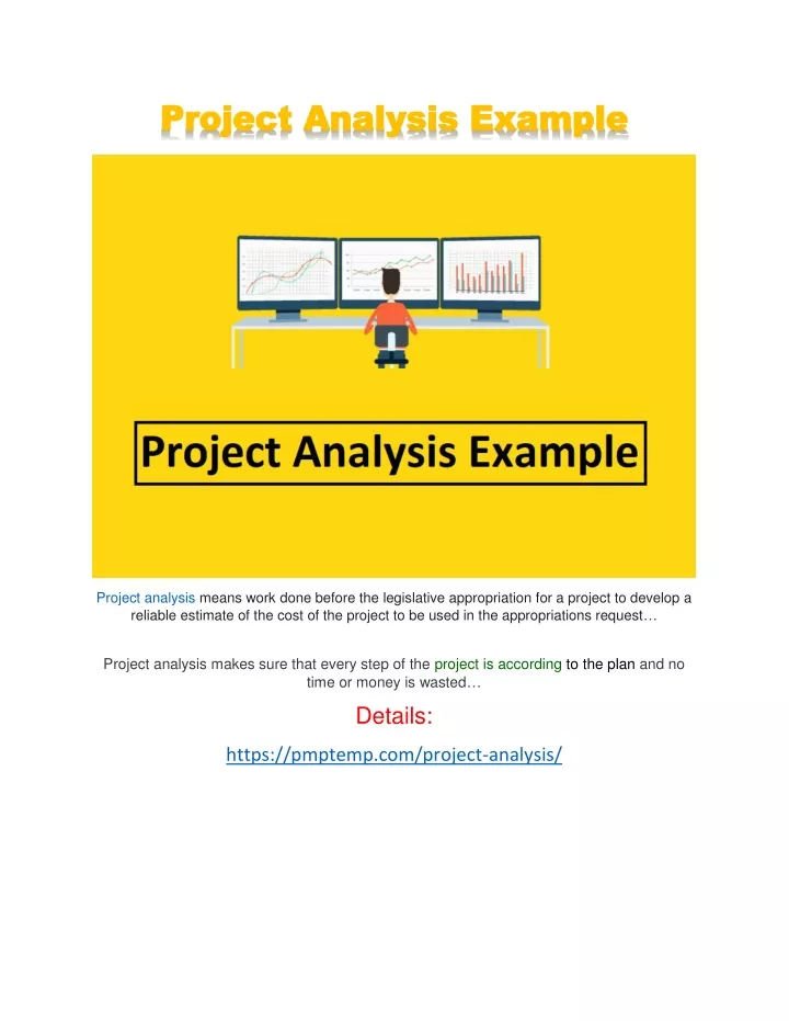 project analysis means work done before