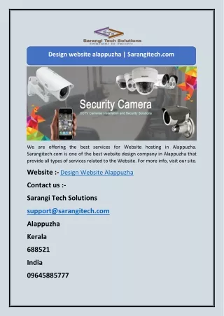 Design website alappuzha | Sarangitech.com