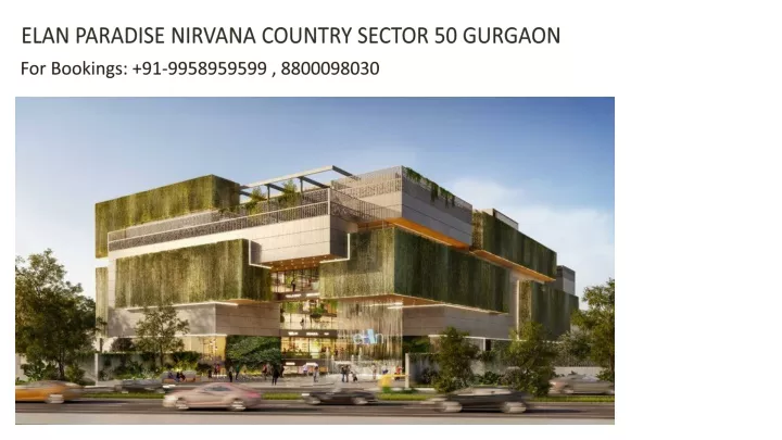 elan paradise nirvana country sector 50 gurgaon