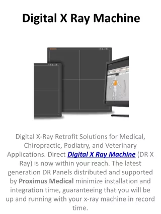 Digital X Ray Machine